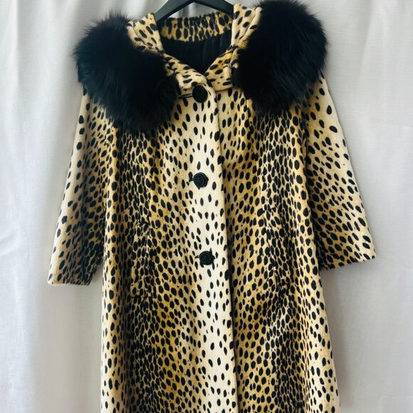 Vintage Leopard Safari Jacket Styled by Sportowne - Picture 5 of 6